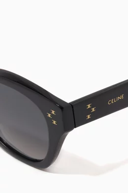 Buy Celine Black Cat eye Sunglasses in Acetate For Women Online Ounass Bahrain
