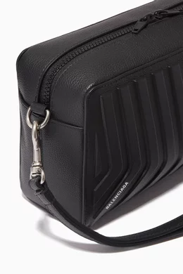 Buy Balenciaga Black Car Toiletry Pouch in Grained Calfskin For Men Online Ounass Bahrain