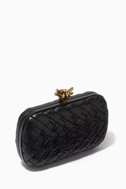 Bottega black clutch online