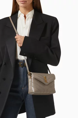 Saint laurent toy loulou matelassé leather crossbody bag online