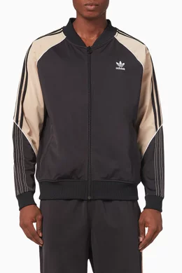 Buy adidas Black Tricot Track Jacket in Recycled Tricot For Men Online Ounass Bahrain