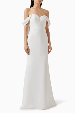 Aubrey off shoulder dress clearance