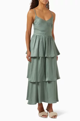 Yas tiered maxi dress best sale