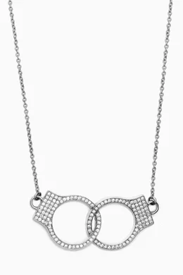 Buy Jacob Co. White Key Cuff Necklace in 18kt White Gold For Women Online Ounass Bahrain