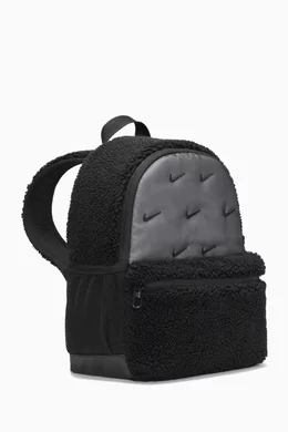 Fuzzy black backpack 2025