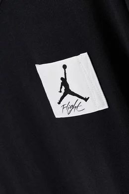 Buy Jordan Black Flight Essentials Oversized T shirt in Cotton jersey For Men Online Ounass Bahrain