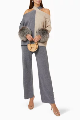 Fur cuff sweater 2025
