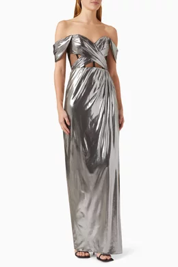 Marchesa notte off shoulder gown shop