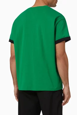 【BOTTEGA VENETA】Double Layer T-shirt Parakeet Fondant Bottega Veneta Sunrise T-Shirt Parakeet/Fondant - US