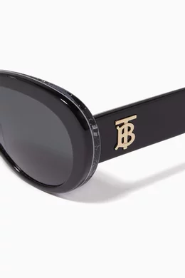 Burberry oval sunglasses cheap