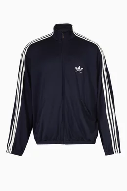 Buy Balenciaga Blue x Adidas Tracksuit Jacket in Cotton Terry Jersey For  UNISEX Online | Ounass Bahrain