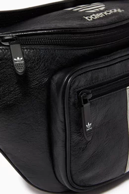Buy Balenciaga Black x Adidas Belt Bag in Leather For Men Online Ounass Bahrain