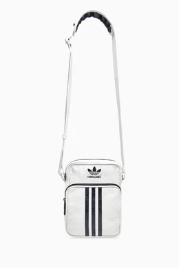 Adidas leather messenger bag clearance