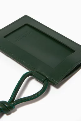 Buy Bottega Veneta Green Badge Holder on Strap in Intreccio Leather For Women Online Ounass Bahrain