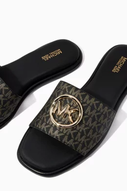 Michael kors logo slides discount