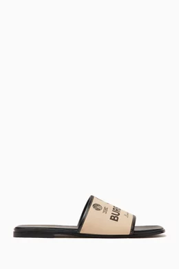 Gucci stamp print slide hot sale