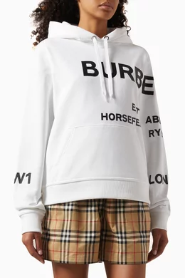 ポイントカラーがおしゃれ！Burberry POULTER BBY Logo Hoodie Burberry Poulter Logo Print Jersey Hoodie In Brown | ModeSens