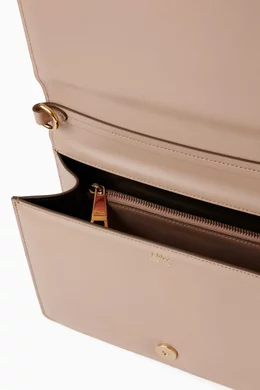 Buy Chloe Neutral Ora Small Flap Bag in Box Leather For Women Online Ounass Bahrain
