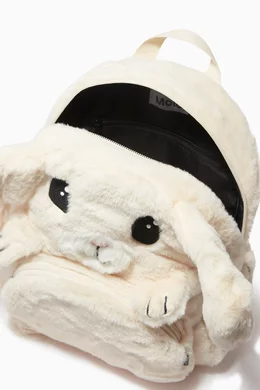 Buy Molo Neutral Furry Bunny Backpack For Girls Online Ounass Bahrain