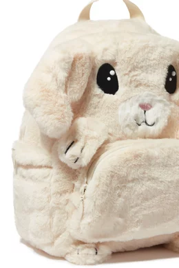 Buy Molo Neutral Furry Bunny Backpack For Girls Online Ounass Bahrain