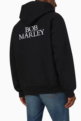 Buy WACKO MARIA Black Bob Marley Hoodie in Cotton fleece For Men Online Ounass Bahrain