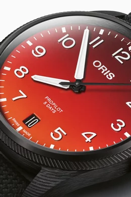 Buy Oris Orange x Coulson Propilot Automatic Carbon fibre Titanium Watch 41mm For Men Online Ounass Bahrain
