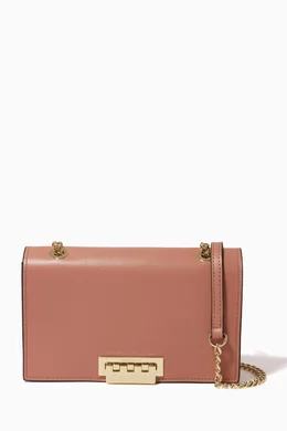 Buy ZAC Zac Posen Neutral Earthette Mini Crossbody Bag in Leather For Women Online Ounass Bahrain
