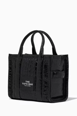 Buy Marc Jacobs Black The Mini Tote Bag in Croc embossed Leather For Women Online Ounass Bahrain