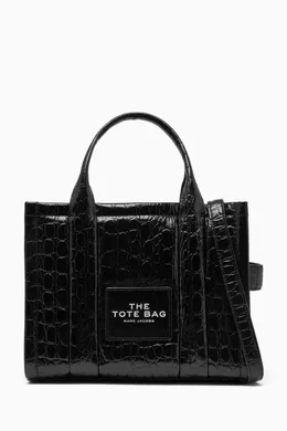 Buy Marc Jacobs Black The Mini Tote Bag in Croc embossed Leather For Women Online Ounass Bahrain