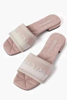 Prada canvas sandals hotsell