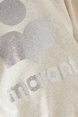 Buy Isabel Marant Etoile Neutral Moby Logo Sweatshirt in Cotton blend For Women Online Ounass Bahrain