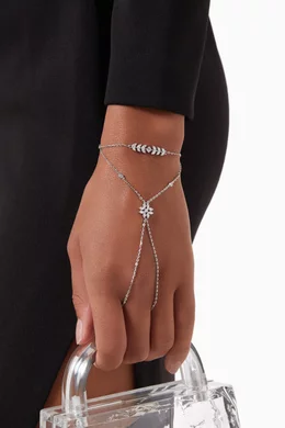 White gold hand chain sales