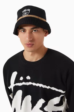 人気 ☆STUSSY☆ SS LINK KNIT BUCKET HAT SS Link Knit Bucket Hat