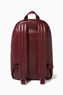 Buy Bottega Veneta Burgundy Classic Medium Intrecciato Backpack in Lamb Skin For Men Online Ounass Bahrain