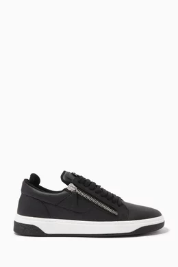 Buy Giuseppe Zanotti Black GZ 94 Low top Sneakers in Leather For Men Online Ounass Bahrain