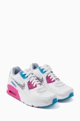 Buy Nike Neutral Air Max 90 LTR SE Sneakers in Leather For Girls Online Ounass Bahrain
