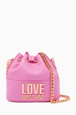 Love moschino drawstring bag outlet
