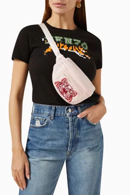 Buy KENZO Pink Tiger Belt Bag in Canvas For Men Online Ounass Bahrain