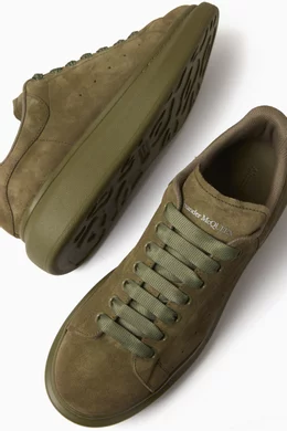 Olive green alexander mcqueen sneakers shop