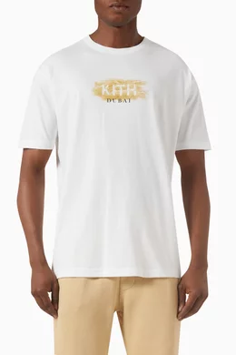 Buy Kith White Dubai Desert Box T shirt in Cotton For Men Online Ounass Bahrain