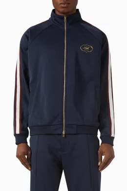 Buy Kith Blue Dubai Clifton Track Jacket in Cotton Blend For Men Online Ounass Bahrain