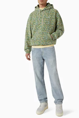 Buy Kith Green Meadow Hoodie in Cotton Fleece For Men Online Ounass Bahrain