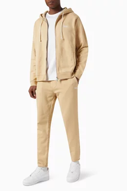 Buy Kith Neutral Kith Williams V Zip up Hoodie in Cotton Fleece For Men Online Ounass Bahrain