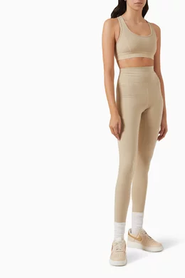 Buy Kith Neutral Avery II Leggings in Stretch jersey For Women Online Ounass Bahrain