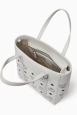 Mcm anya mini logo shopper bag discount