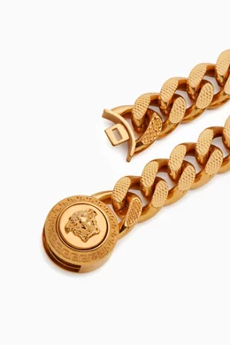 Buy Versace Gold Medusa Chain Necklace in Metal For Men Online Ounass Bahrain