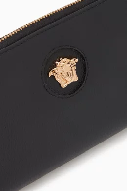 Buy Versace Multicolour La Medusa Continental Wallet in Leather