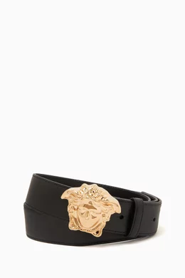 Buy Versace Multicolour La Medusa Belt in Calf Leather For Men Online Ounass Bahrain