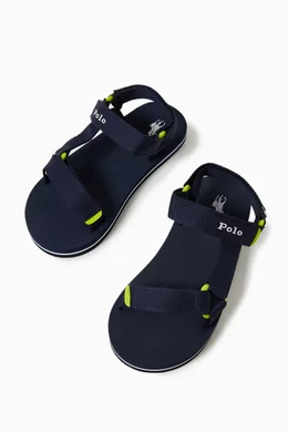 Buy Polo Ralph Lauren Blue New Haven Sandals in Soft PU For Kids Online Ounass Bahrain