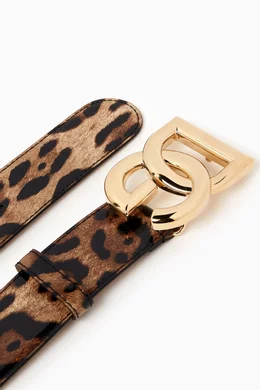Gucci leopard print belt hot sale